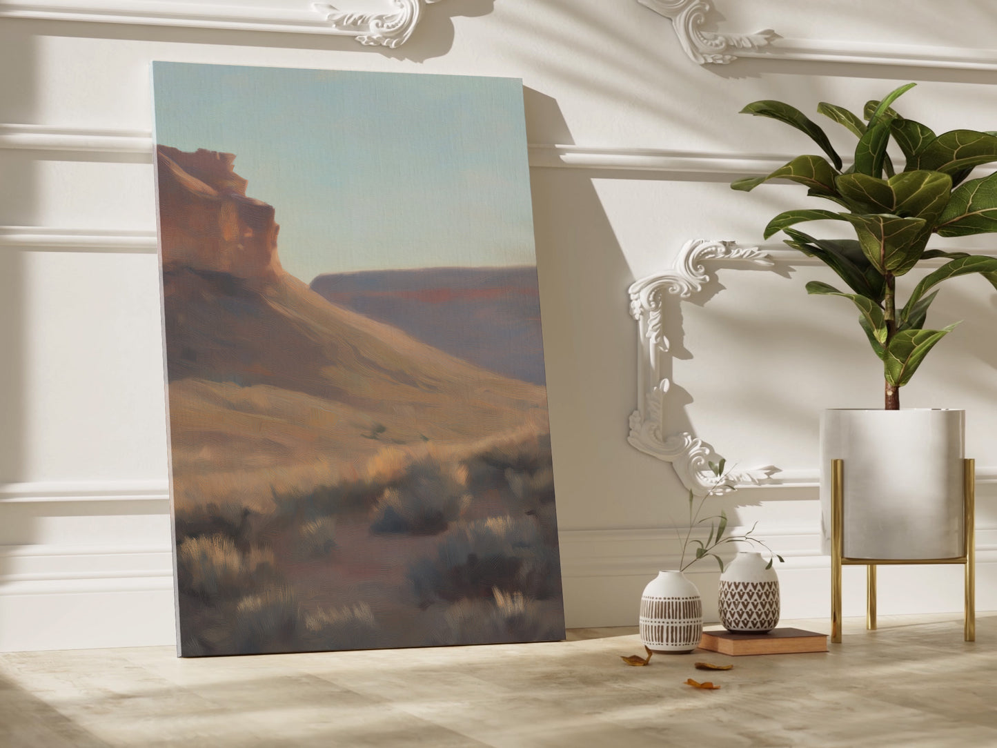 Southwestern Desert Landscape Vertical Canvas