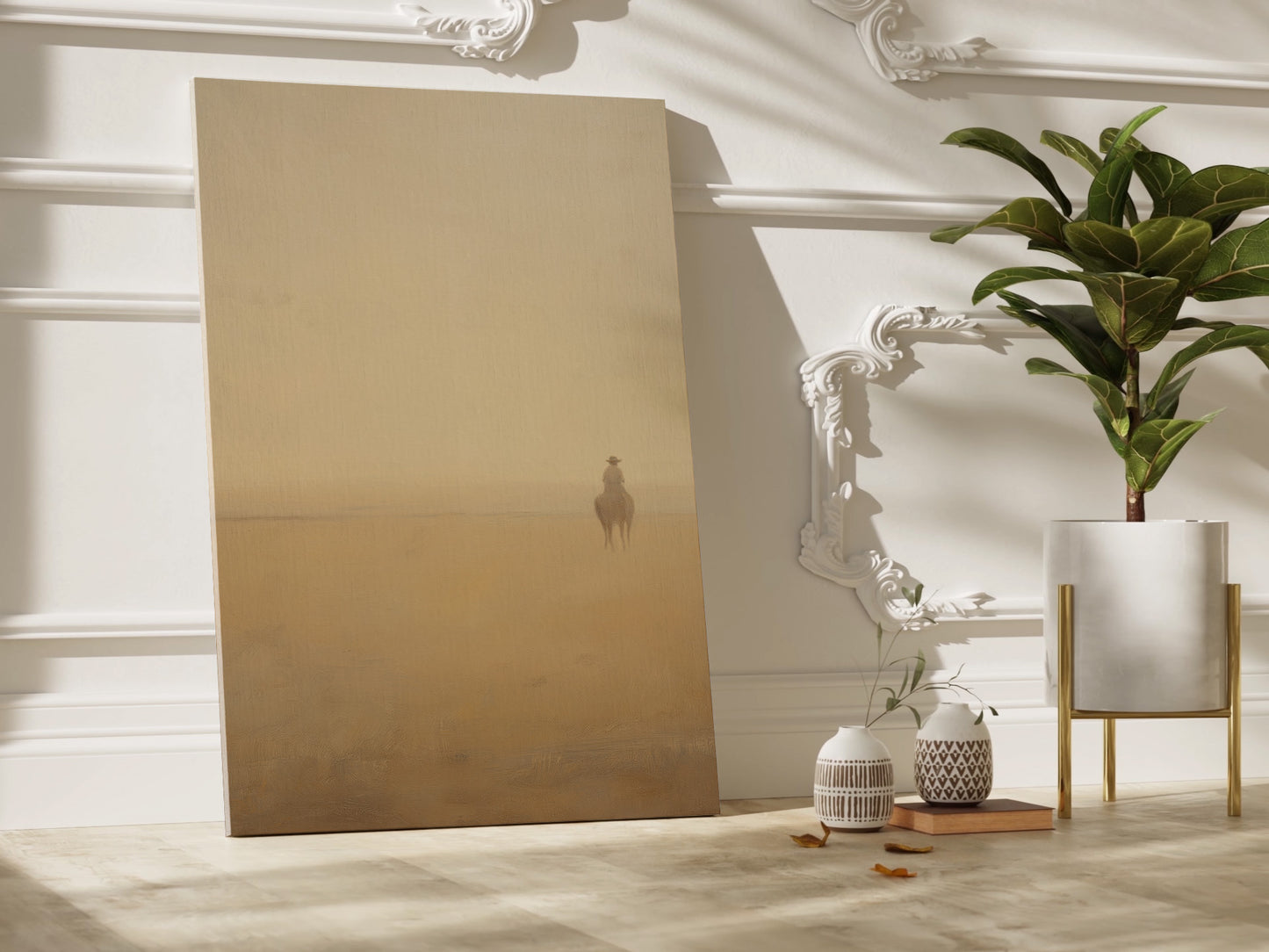 Desert Rider Minimalist Canvas Print