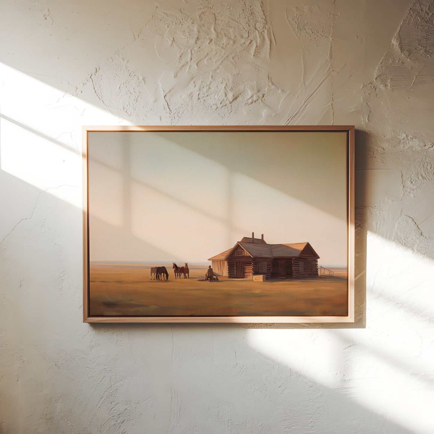 Rustic Wild West Cabin Canvas Print