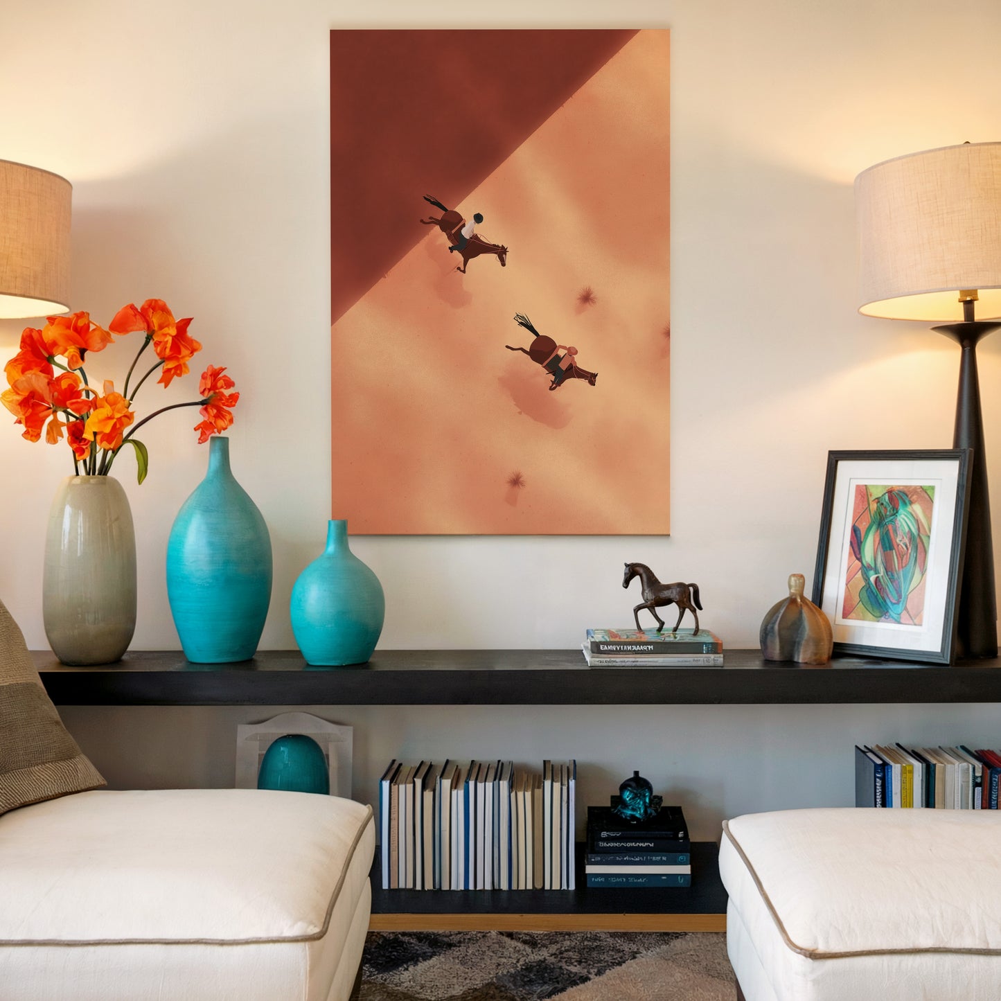 Surreal Desert Scene Canvas Art - Wall Print