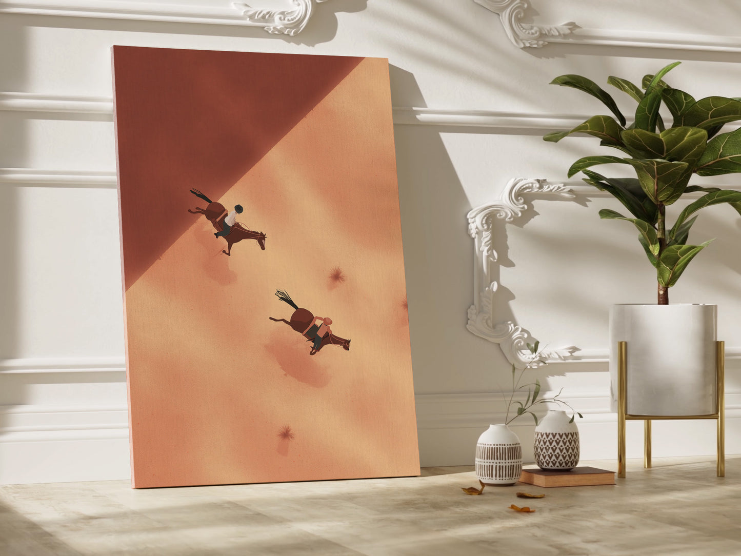Surreal Desert Scene Canvas Art - Wall Print