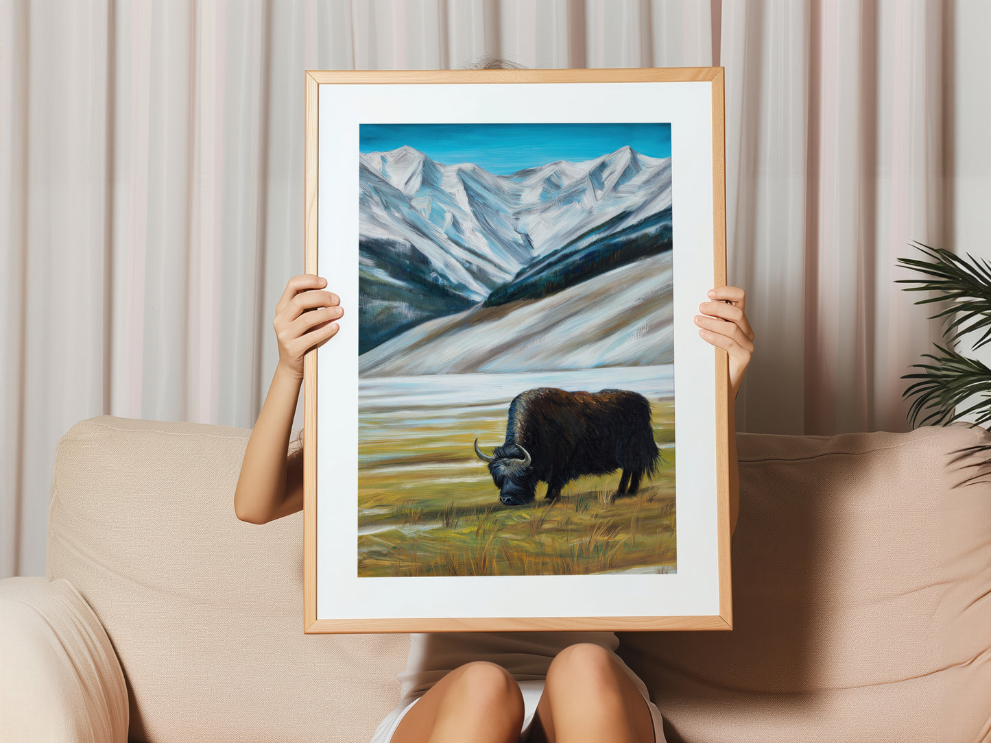Majestic Mountain Bison Canvas Print