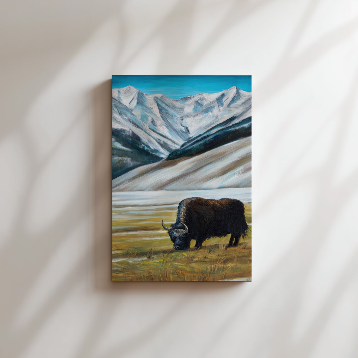 Majestic Mountain Bison Canvas Print