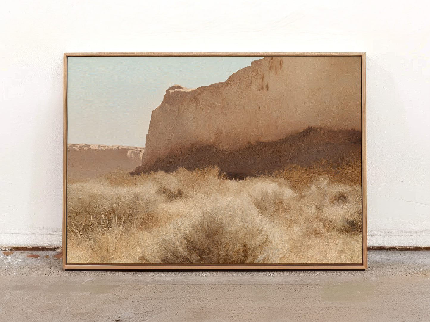 Rustic Desert Cliff Canvas Print