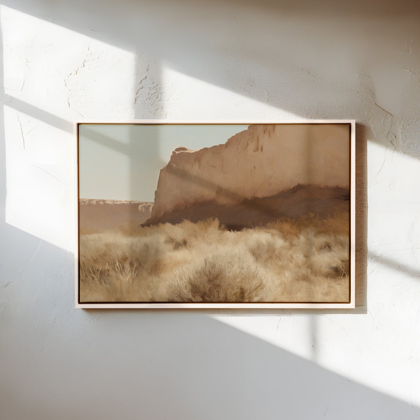 Rustic Desert Cliff Canvas Print