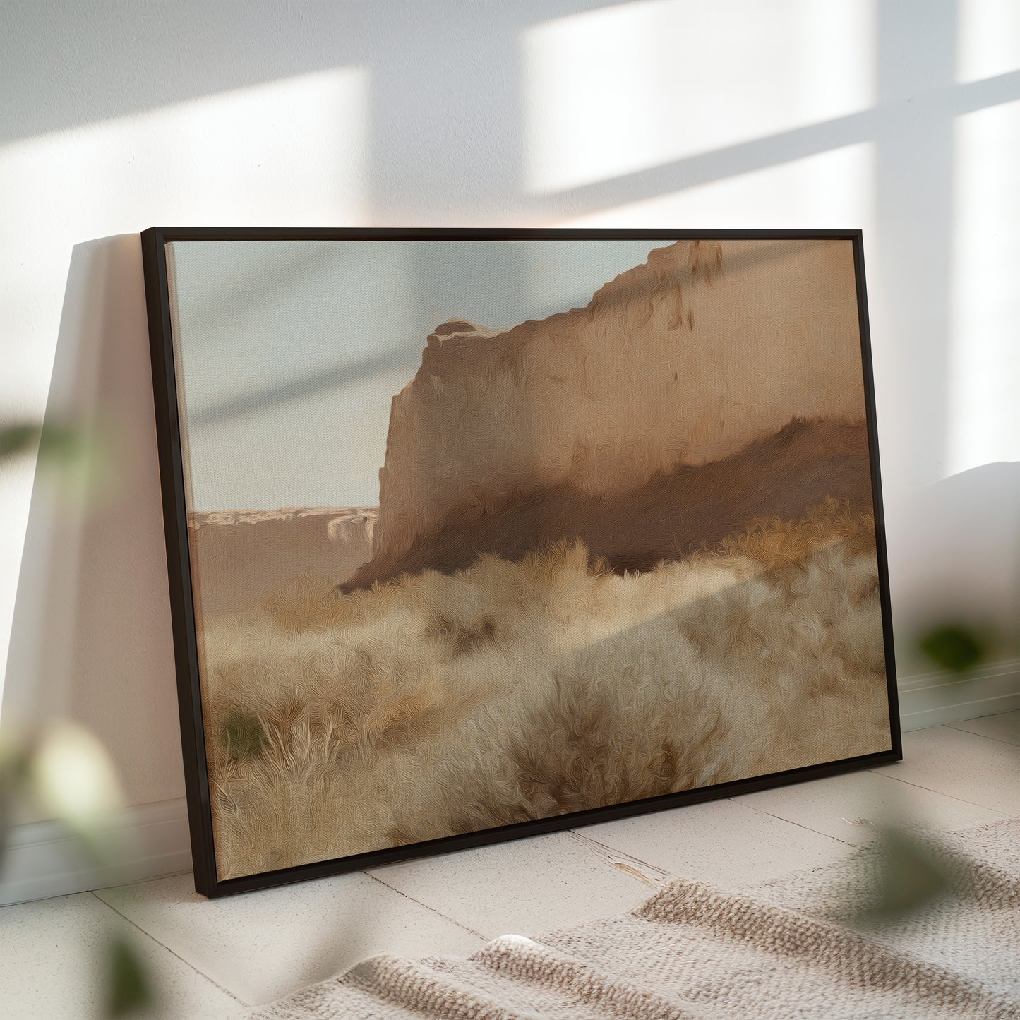 Rustic Desert Cliff Canvas Print