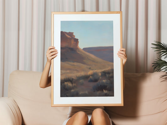 Southwestern Desert Landscape Vertical Canvas