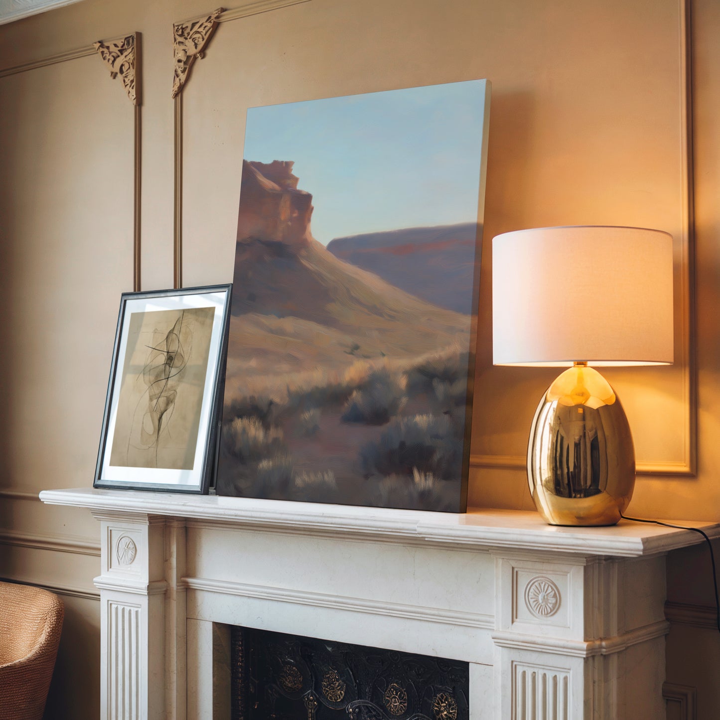 Southwestern Desert Landscape Vertical Canvas