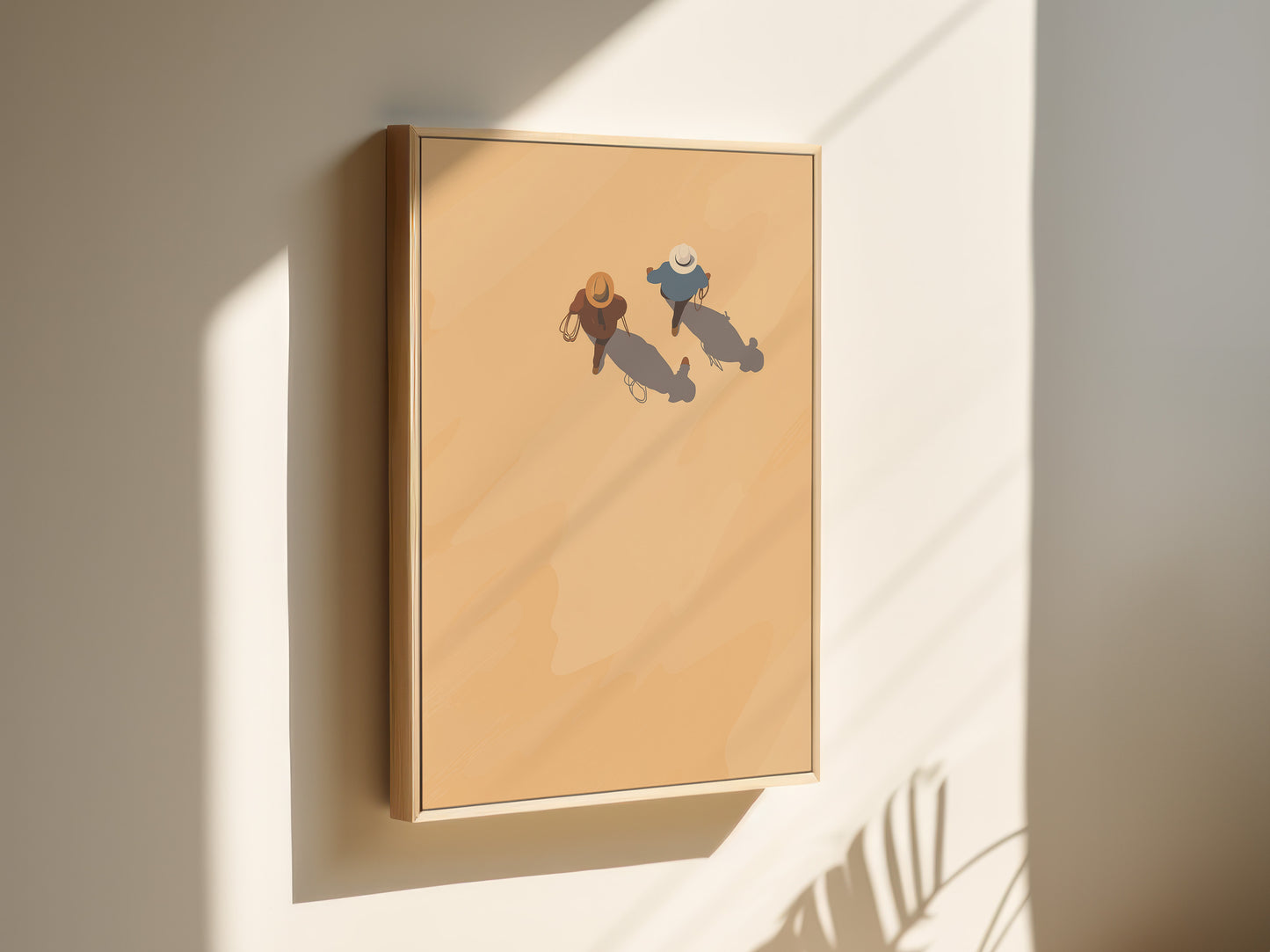 Minimalist Desert Walk Canvas Art