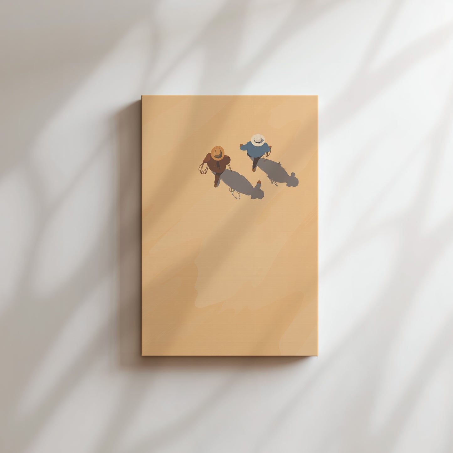 Minimalist Desert Walk Canvas Art