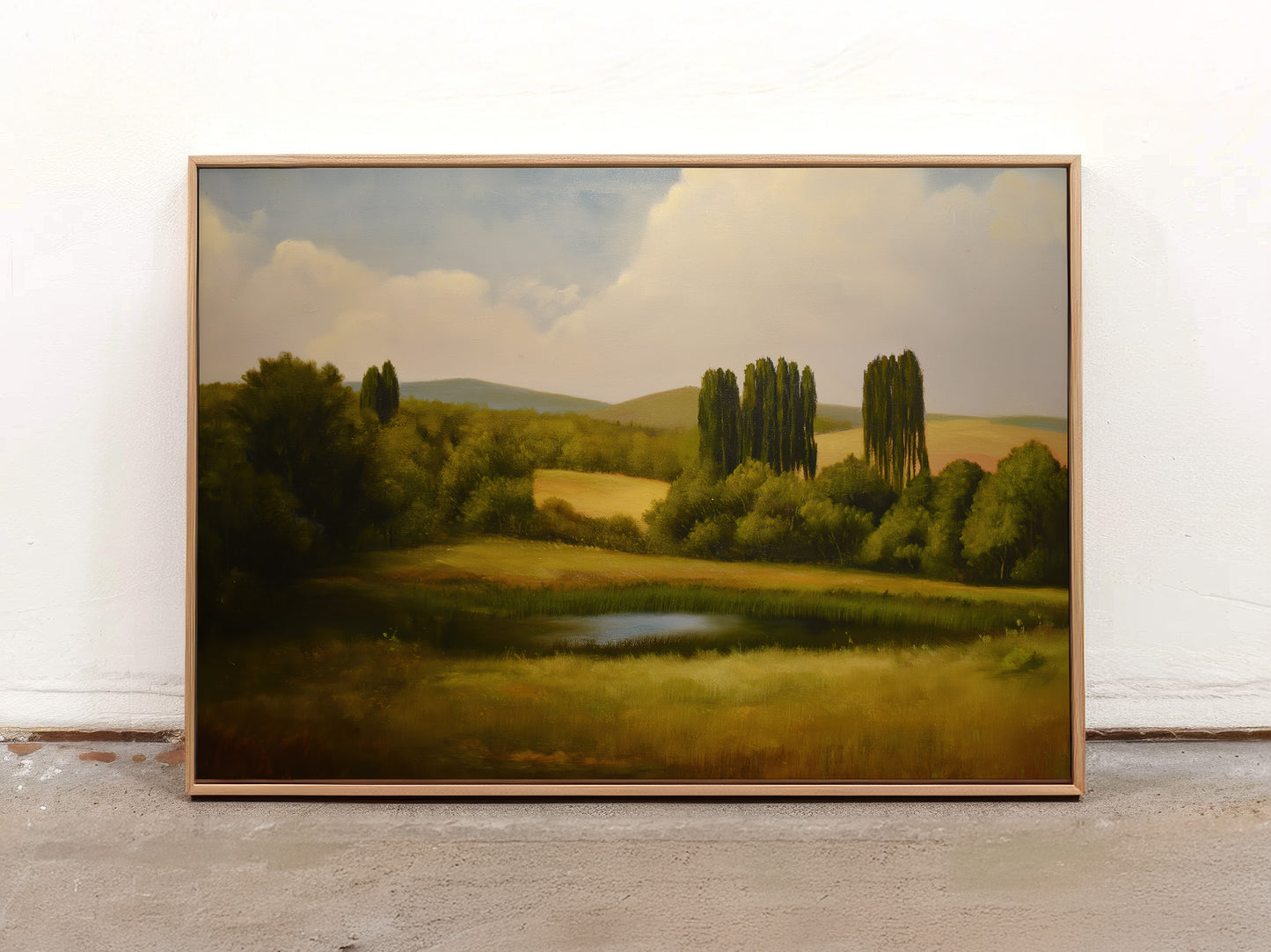 Tranquil Countryside Landscape Canvas Wall Art