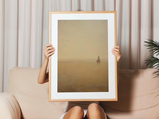 Desert Rider Minimalist Canvas Print