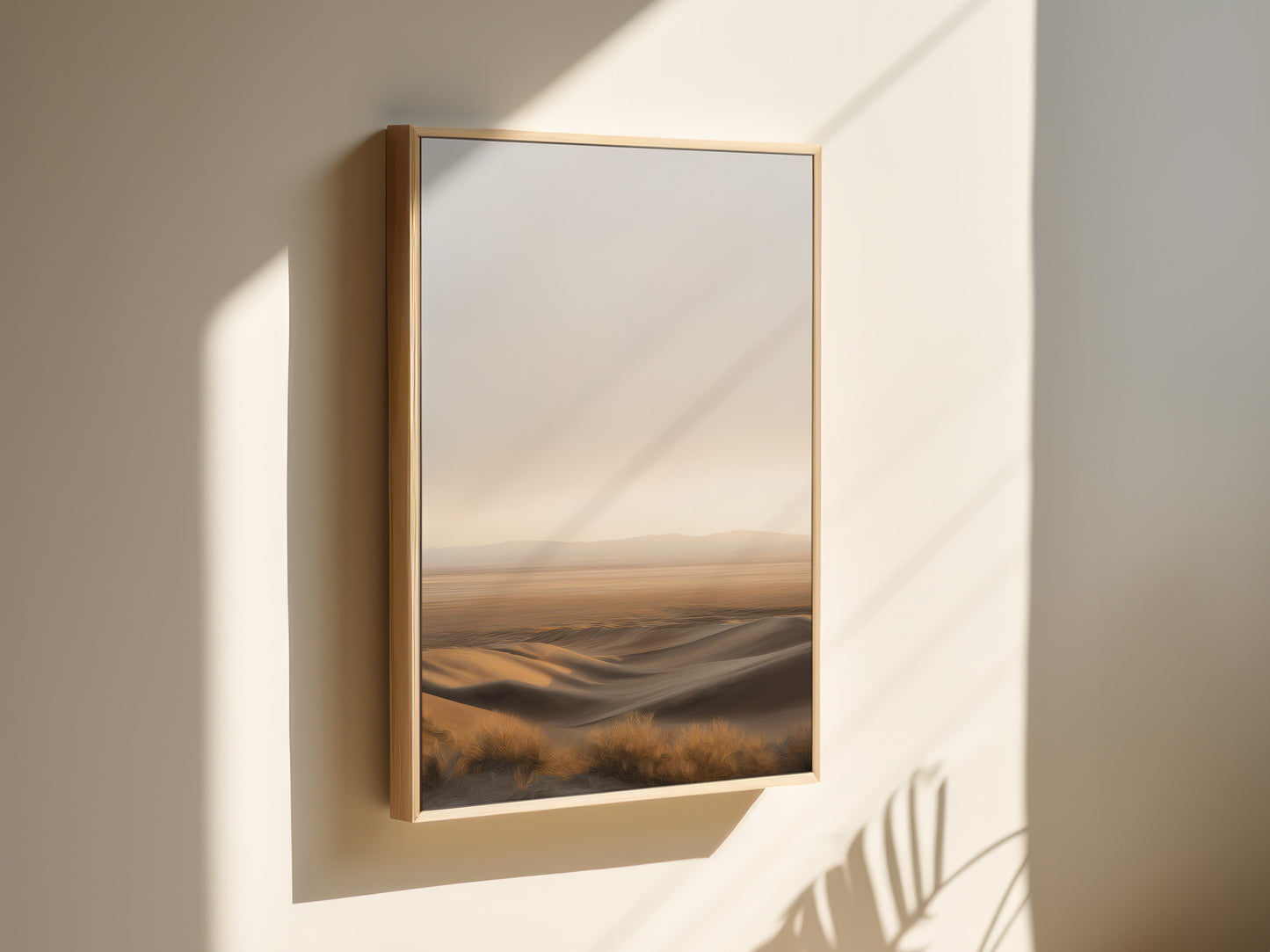 Desert Landscape Vertical Canvas Print: Premium Wall Art